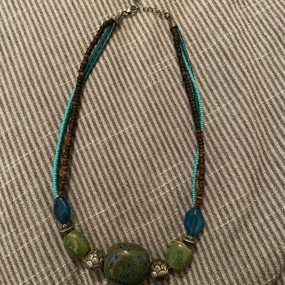 Stone necklace by Coldwater Creek